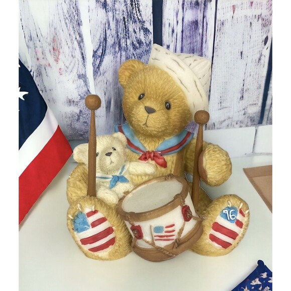 2001 Cherished Teddies From Sea To Shining Sea Gregory Figurine Enesco #105385 - Picture 1 of 9